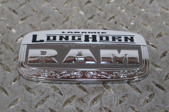 11-18 Ram 1500 Laramie Longhorn Chrome Rear Tailgate Emblem Badge Nameplate