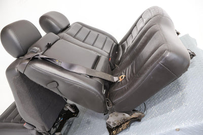 03-07 Hummer H2 2nd / Rear Row Leather Seat Ebony (48I) SUV Only See Notes