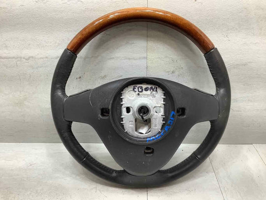 05-07 Cadillac XLR Black Leather Steering Wheel W/ Wood Trim