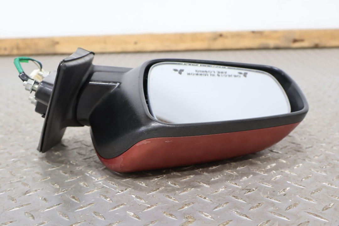 08-14 Mitsubishi Lancer EVO X Left Door Mirror (Rally Red P26) Power Tested