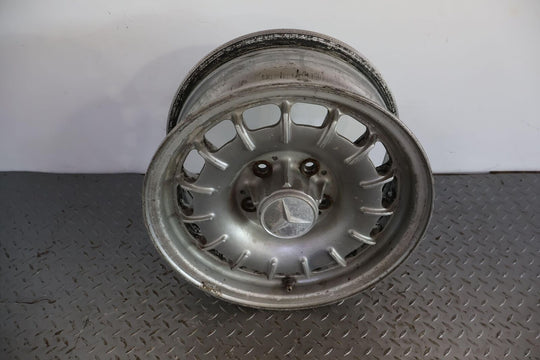 72-80 Mercedes 450SLC C107 W107 14x6.5 OEM Alloy Wheel (Faded Condition)