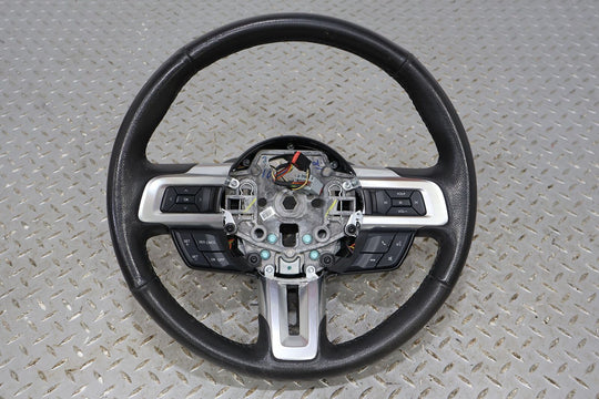 15-17 Ford Mustang GT Leather Steering Wheel (Ebony 21) Manual Trans Mild Wear