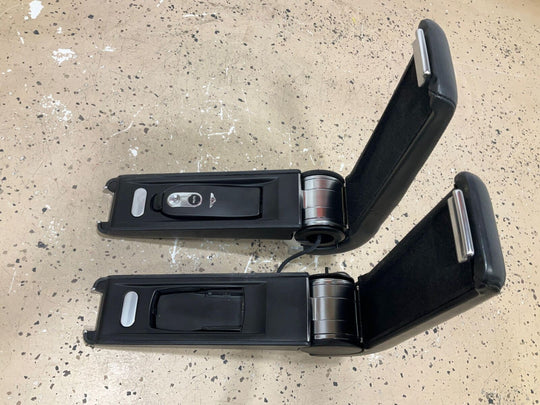 04-10 Bentley Continental GT Pair LH/RH Leather Center Console Arm Rests (Black)