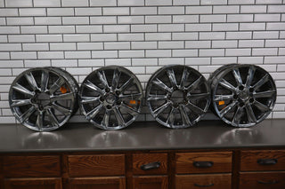 98-02 Lexus LX470 Set (4) 20x8.5 Black-Chrome 10-Spoke Wheels *See Notes*