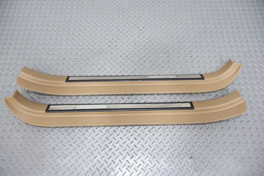 02-10 Lexus SC430 Pair LH & RH Illuminated Door Sill Plates (Camel LA42) Tested