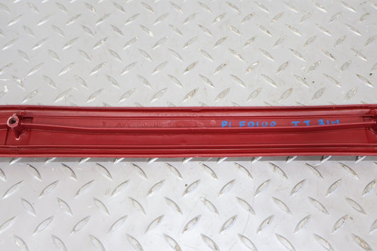 89-93 Ford Mustang Convertible Interior Door Sill Entry Plates (Red)