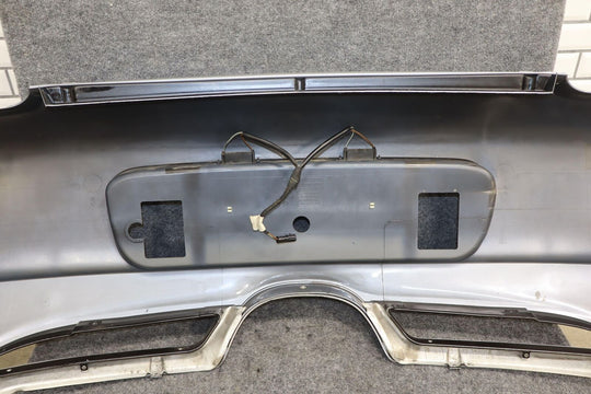 2003-2004 Porsche Boxster Rear OEM Bumper (Seal Gray Metallic L6B4) Impact Marks