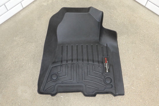 2020 Ram 1500 Crew Cab 5th Gen All Weather Weathertech Floor Mats (Black) Worn