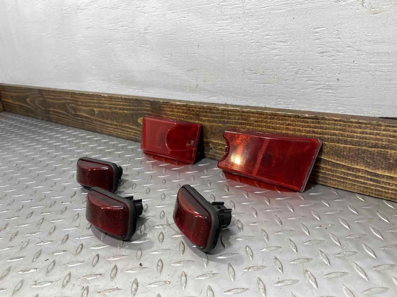 03-09 Hummer H2 OEM Rear Clearance Light Set (5 Piece) Red