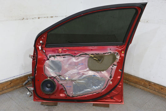 08-15 Mitsubishi Lancer EVO X Front Right Door W/Glass Rally Red P26 -See Photos