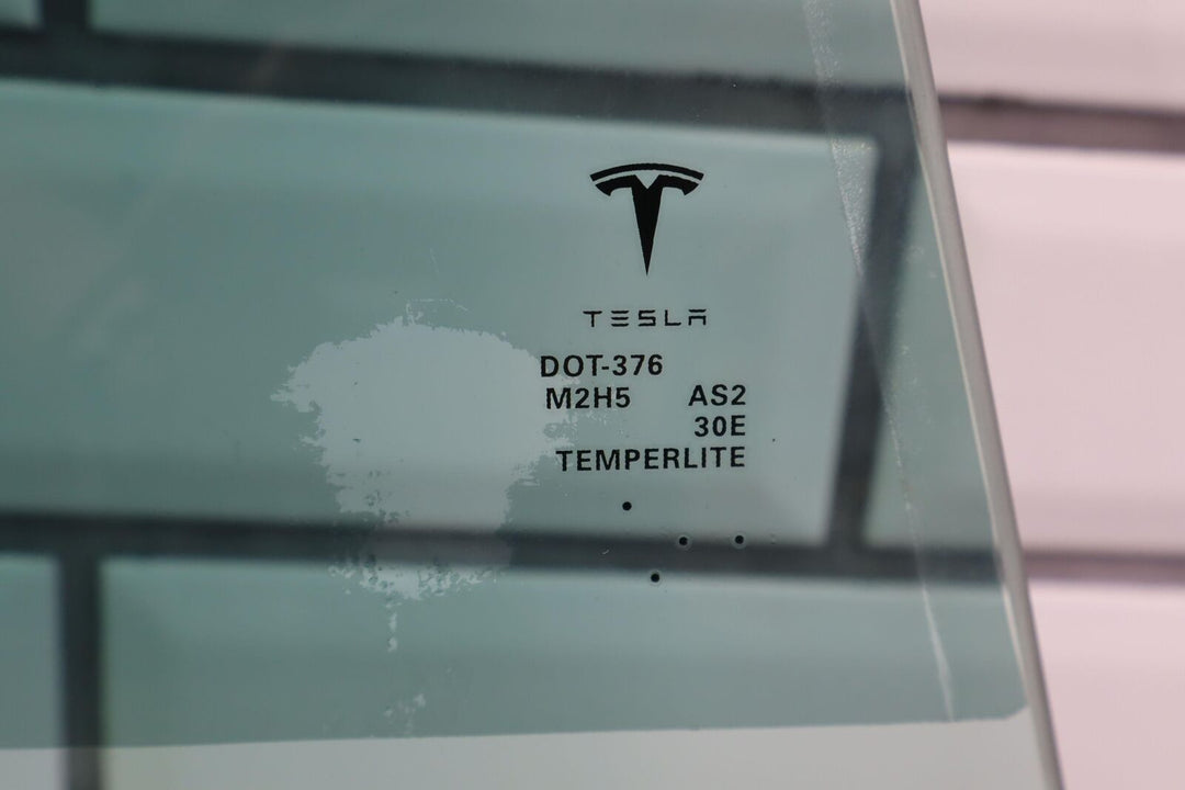 12-20 Tesla Model S Rear Right RH Door Window Glass (Self Tint) Glass Only