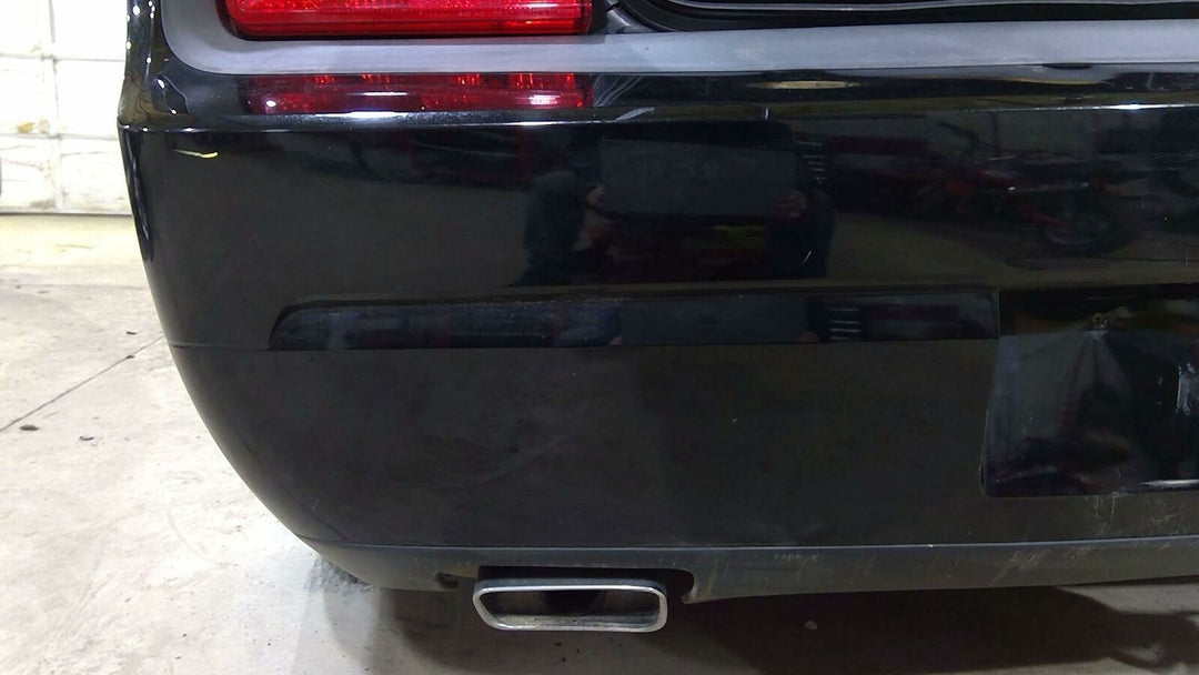 08-14 Dodge Challenger OEM Rear Bumper with Rebar (Black PX8)