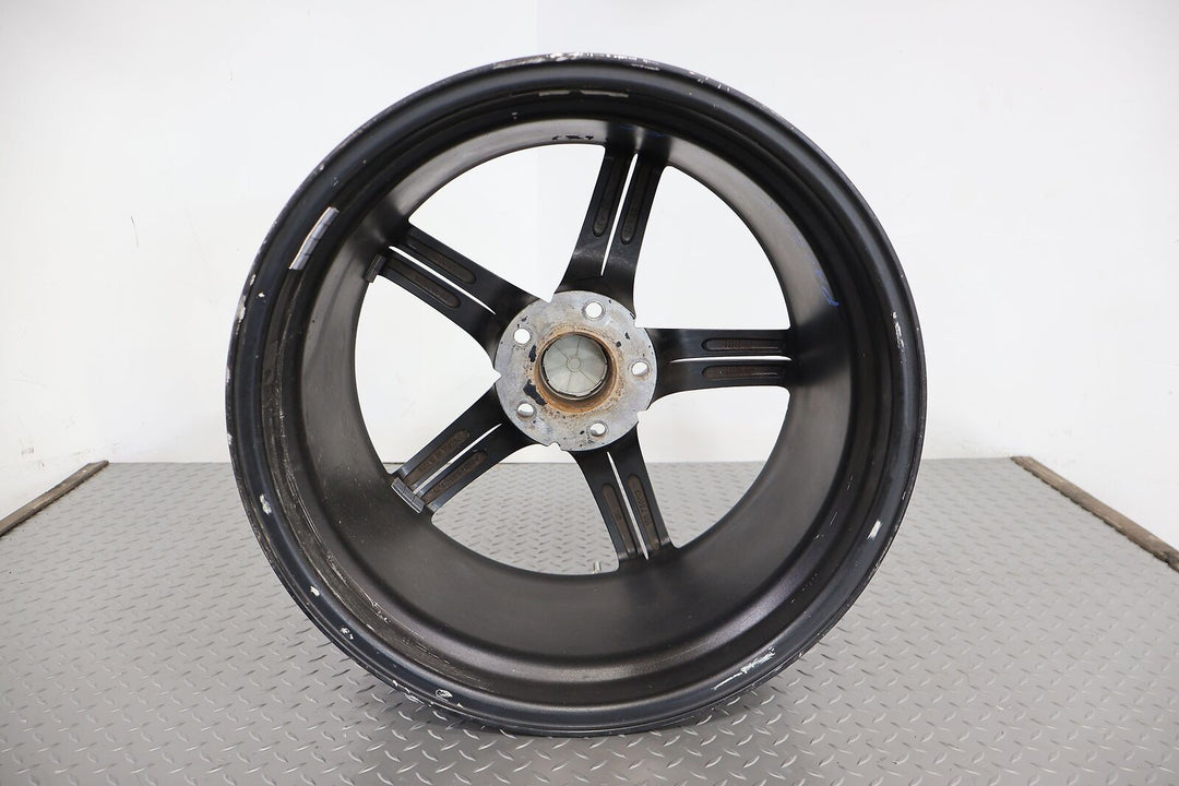 C6 Corvette Vossen VVS087 ET58 19x9.5" Single Wheel RIm (Black/Silver) Curb Rash