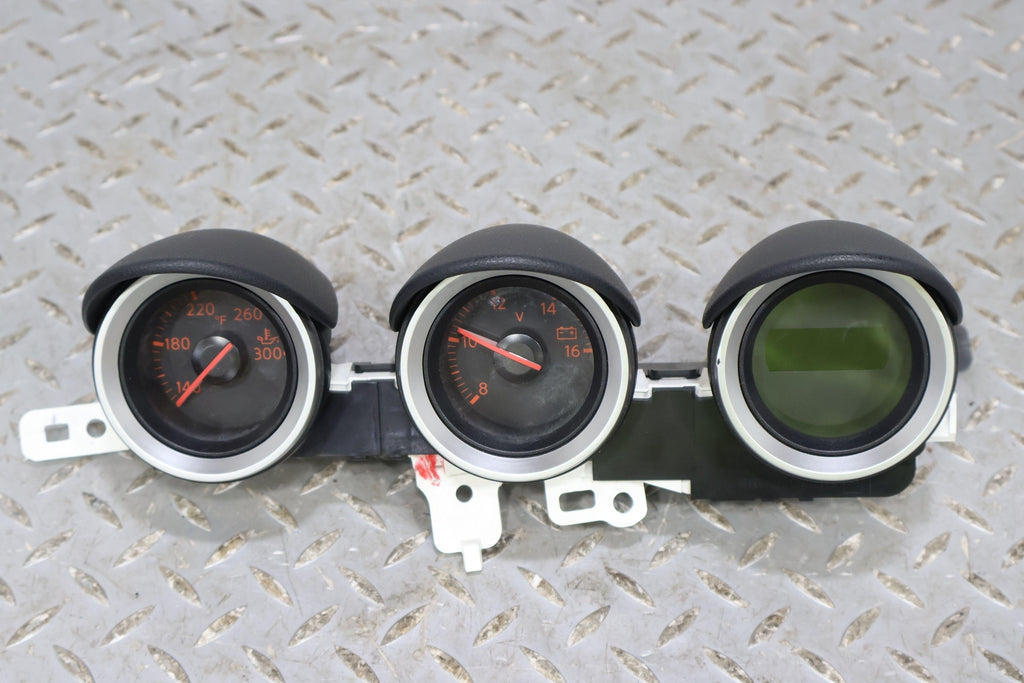 09-19 Nissan 370Z Dash Triple Gauges Cluster (Temp/Volt/Clock) Tab