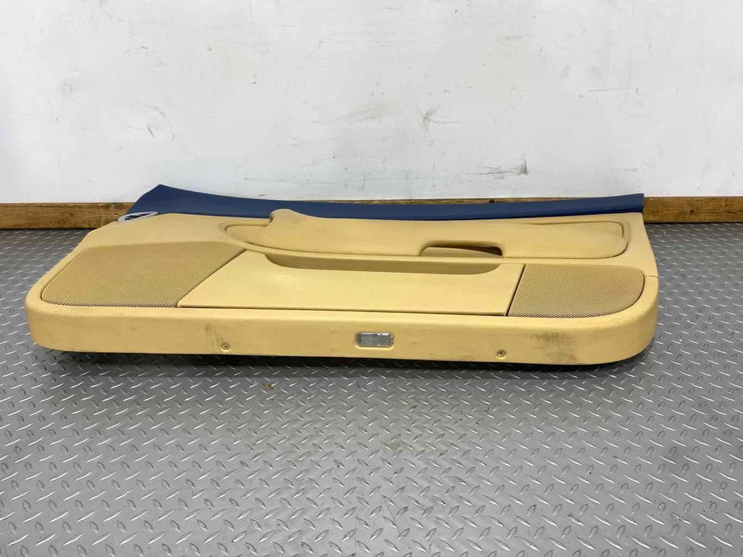 04-10 Bentley Continental GTC Right RH Front Door Trim Panel (Saffron/Blue)Notes