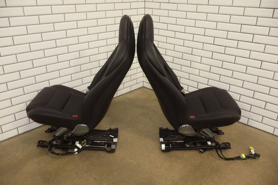 2021-2024 Tesla Model X Plaid 2nd Row Leather Seat Set (Left/Right) Black