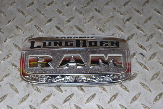 11-18 Ram 2500 Laramie Longhorn Chrome Rear Tailgate Emblem Badge Nameplate