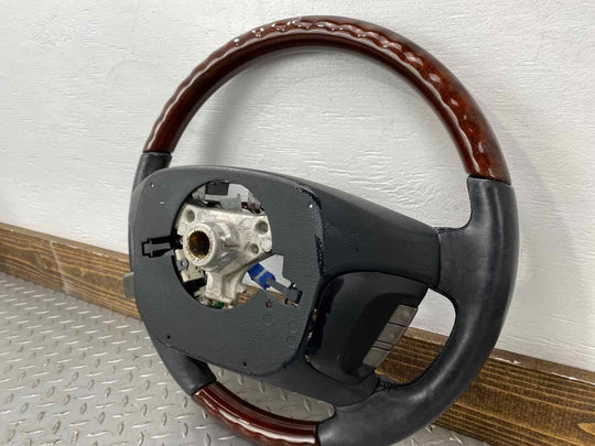 07-12 Lexus LS600HL LS460 Leather Steering Wheel W/ Controls (Black/Woodgrain)