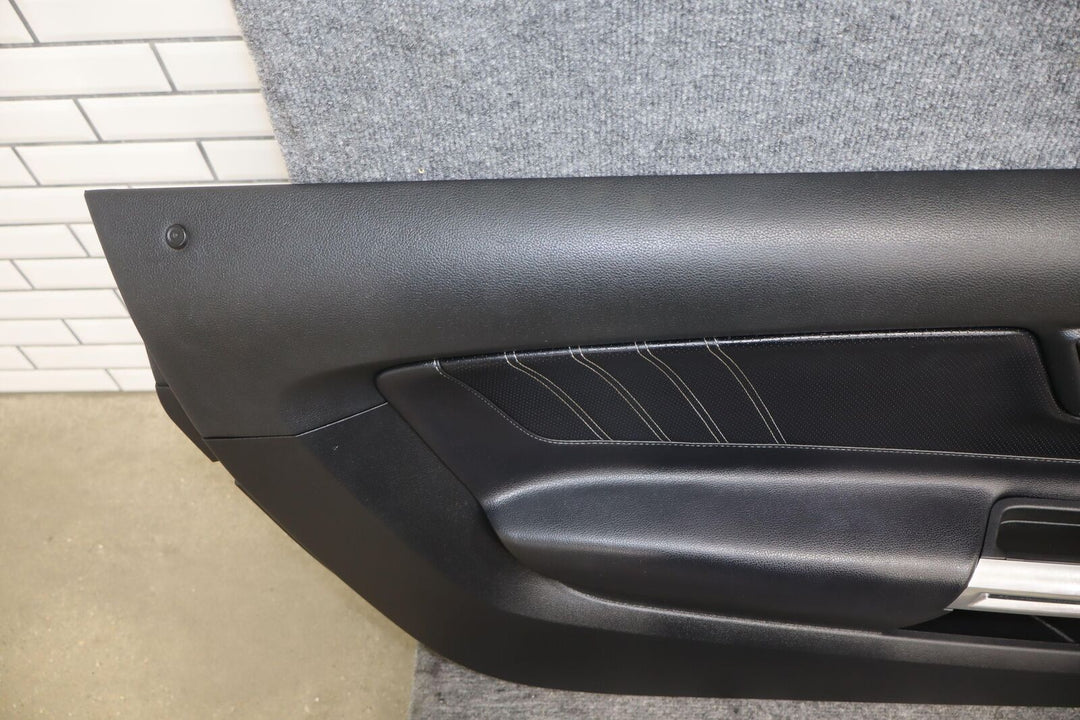 2015-2023 Ford Mustang Driver Left Interior Door Trim Panel (Black Leather)