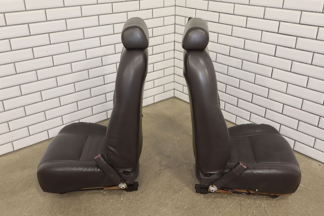 99-04 Ford Mustang Cobra Convertible Leather Seat Set (Front/Rear) Dark Charcoal