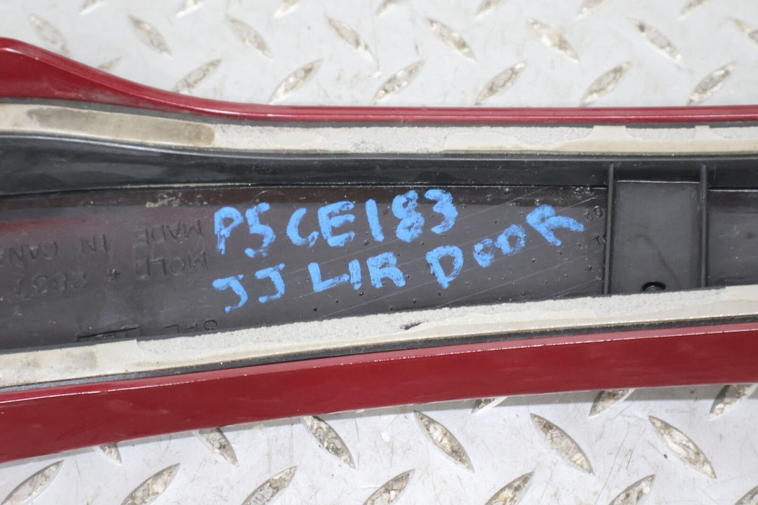 00-06 Chevy Tahoe Rear Left LH Exterior Door Moulding (Sport Red 63u) See Notes