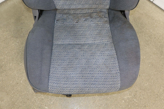 1992 Toyota Land Cruiser Front Right Passenger Cloth OEM Seat (Gray FD10) Tears