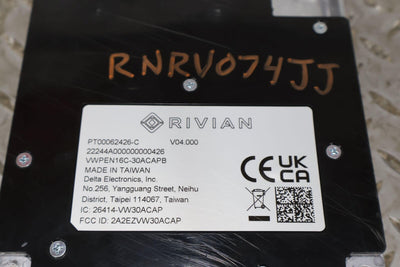 2022 - 2024 Rivian RS1 OEM Wireless Charging Pad Control Module (PT00062426-C)