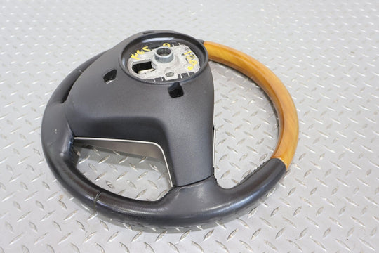 05-07 Cadillac XLR Black Leather Steering Wheel W/ Light Wood Trim (Black 19i)