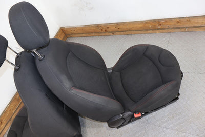 09-15 Mini Cooper S Coupe Pair LH & RH Front Seat Set (Black W/ Red Stitching)