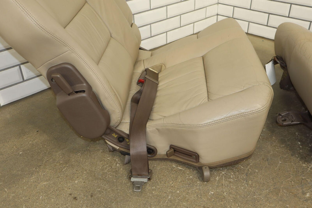 1996-1997 Lexus LX450 Land Cruiser Pair Rear 2nd Row Leather Seats (Beige LC43)