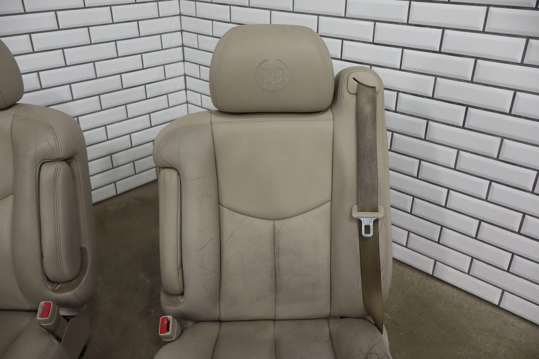 03-06 Cadillac Escalade Front Leather Bucket Seat Set (Left/Right) Shale 83K