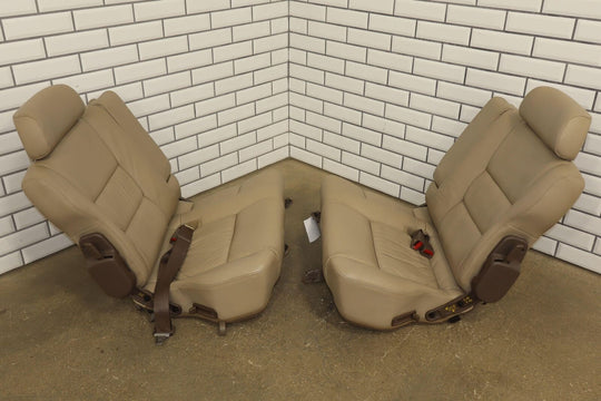 1996-1997 Lexus LX450 Land Cruiser Pair Rear 2nd Row Leather Seats (Beige LC43)