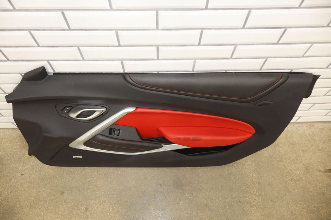 19-24 Chevy Camaro Pair LH&RH Door Trim Panels (Red H16) *See Photos*