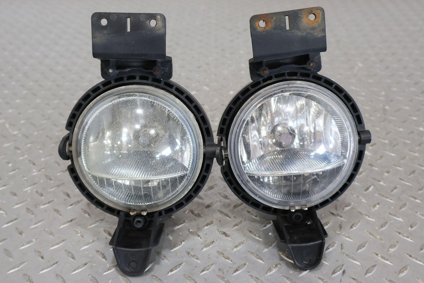 11-14 Mini Cooper S Coupe Front Pair LH/RH Fog Lights Lamps (Tested) W/Brackets