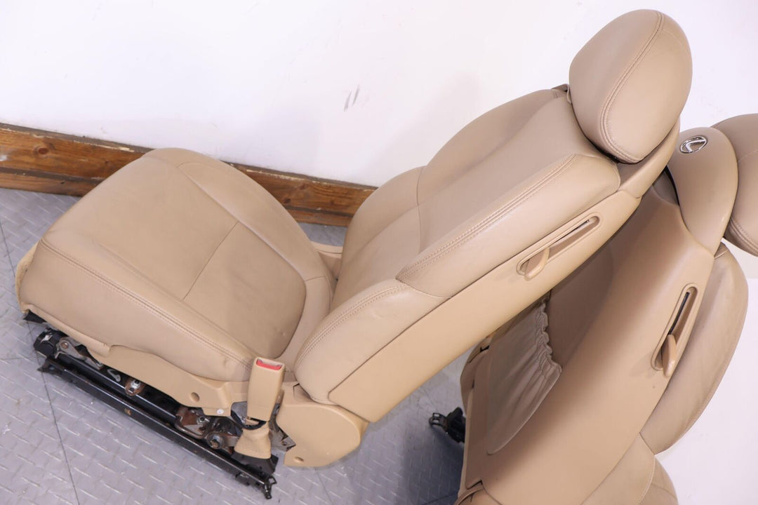 07-08 Lexus SC430 Leather Seat Set Front/Rear (Camel LA42) Power Tested (Notes)