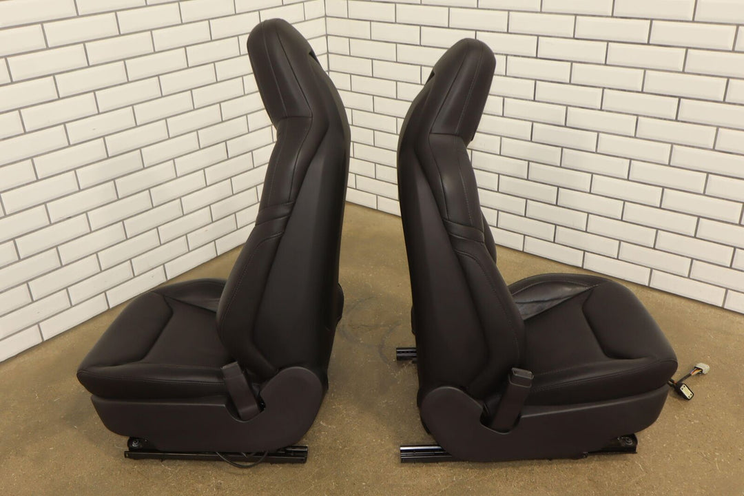 2016 Tesla Model S Gen 3 Black Leather Heated Seat Set (Front/Rear) OEM