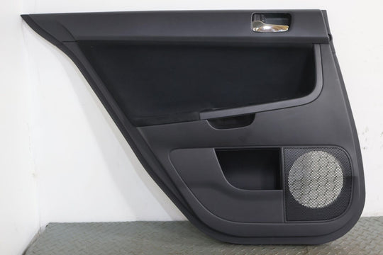 08-13 Mitsubishi Lancer EVO X Rear Left Interior Door Trim Panel (Black 80X)