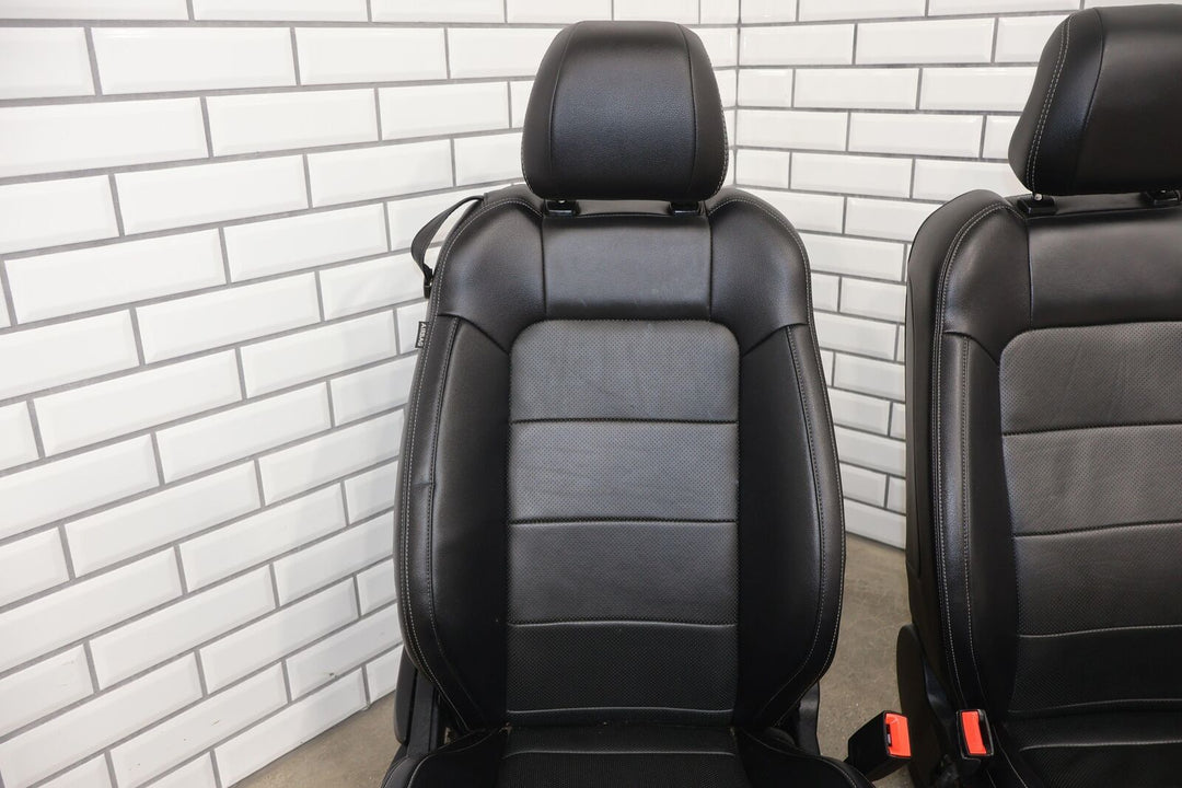 15-17 Ford Mustang GT Coupe Heated/Cooled Leather Seats Set (Ebony) Blown Bags