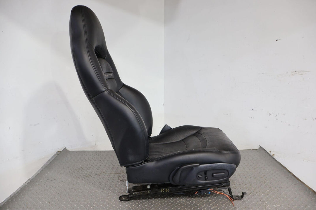 99-04 Chevy C5 Corvette Right Passenger Leather Power Seat (Black) Tested Damage