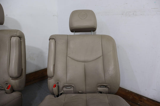 03-06 Cadillac Escalade ESV Yukon XL 2nd Row Leather Seats Set (Shale 15i) LWB