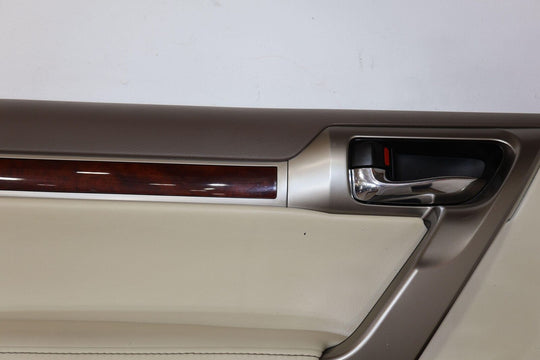 10-13 Lexus GX460 Rear Left LH Interior Door Trim Panel (Ecru LA00) Lt. Wear