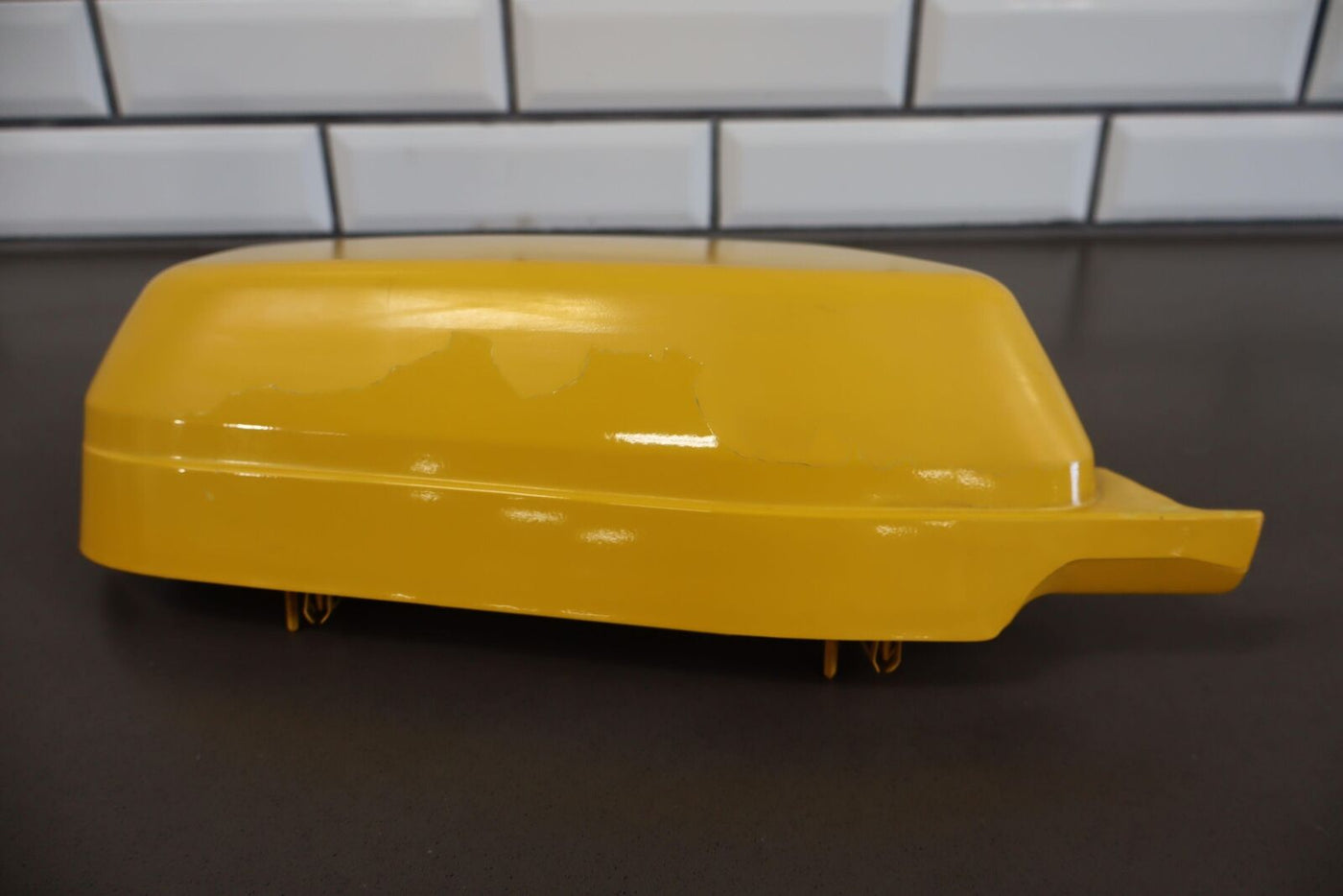 03-09 Hummer H2 Left Driver Cowl Vent Panel End Cap Yellow 43U