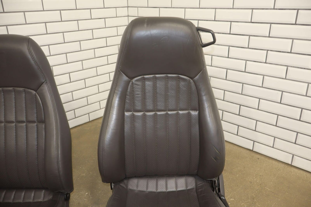 1997 Chevy Camaro 30th Anniversary (Left Power) Leather Seat Set Dark Gray (142)