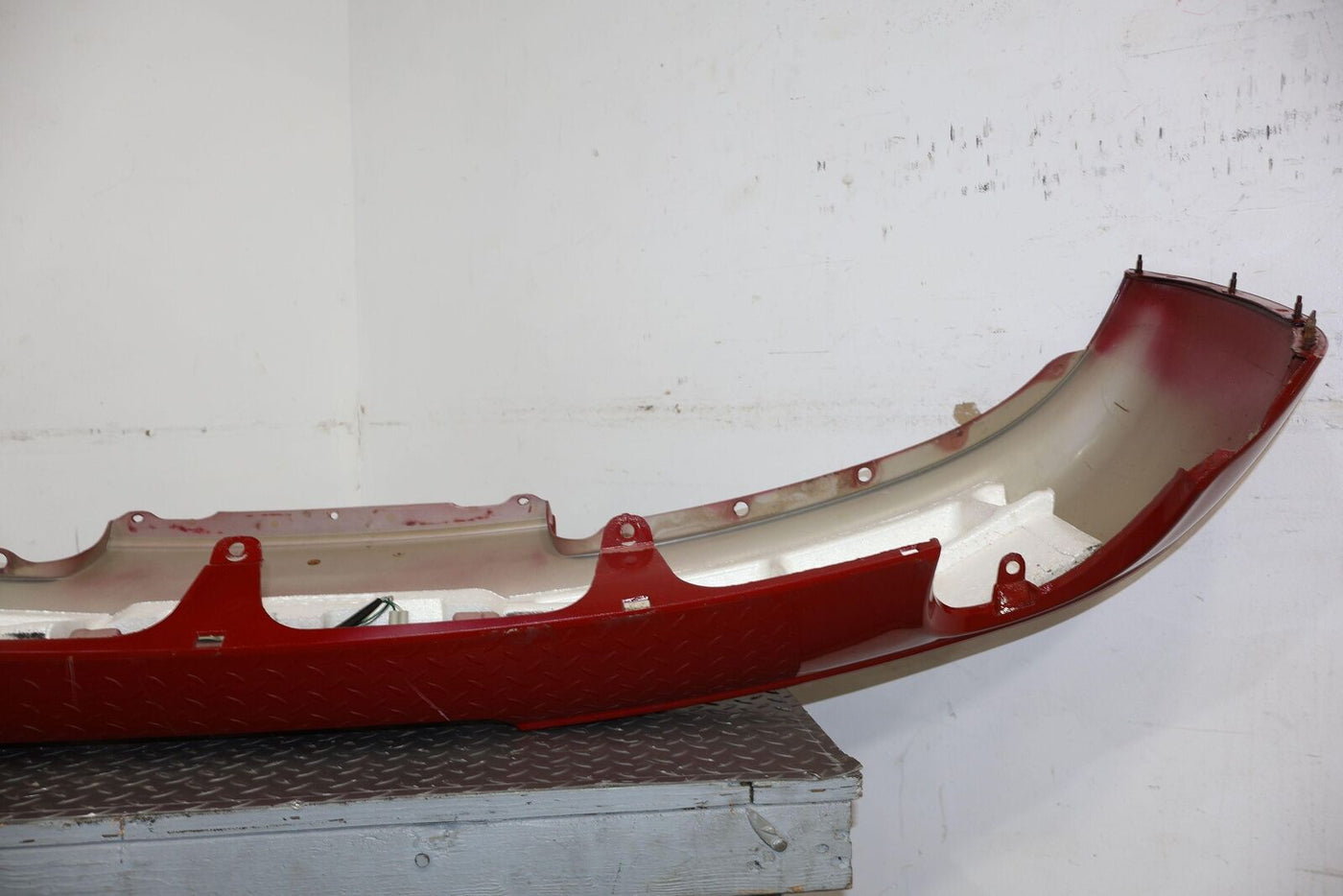 92-00 Lexus SC300 SC400 OEM Rear Bumper W/Rebar (Super Red 3L2) Paint Chipping