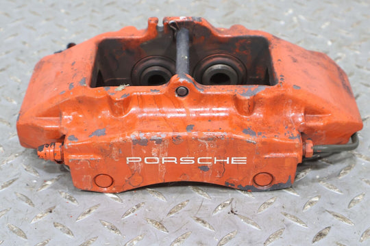 05-12 Porsche 911 997 Pair of LH & RH Rear Brake Calipers (Red) Poor Finish