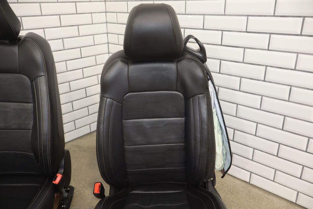 2018 Ford Mustang Convertible Black Leather Heated/Ventilated Seat Set