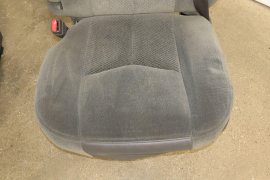 03-07 Chevy Silverado Sierra Extended Cab Charcoal Cloth Seat Set (Front/Rear)