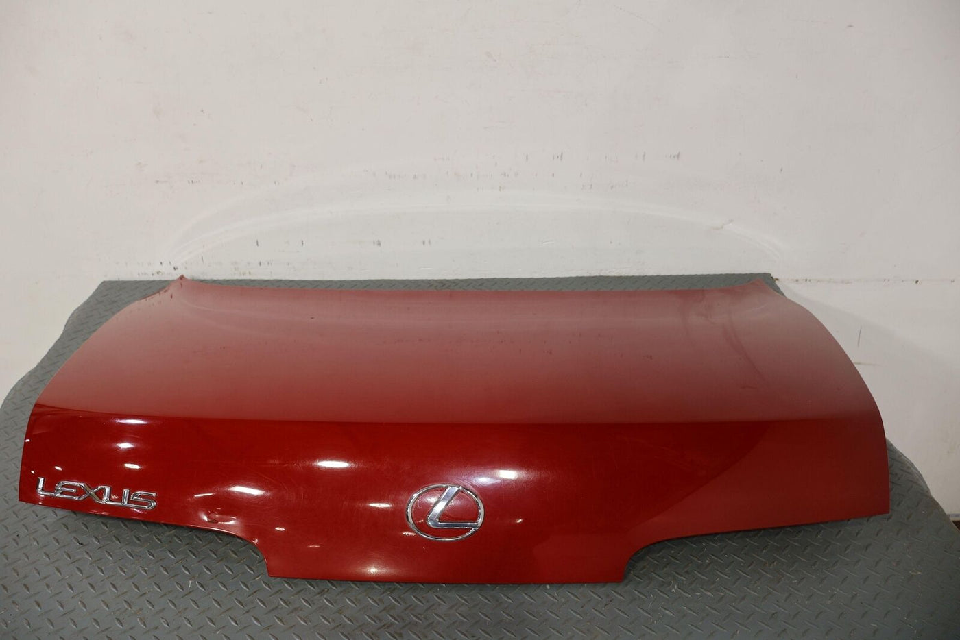 92-00 Lexus SC300 SC400 Rear Trunk Deck Lid Bare (Super Red 3L2) Dent LH Side