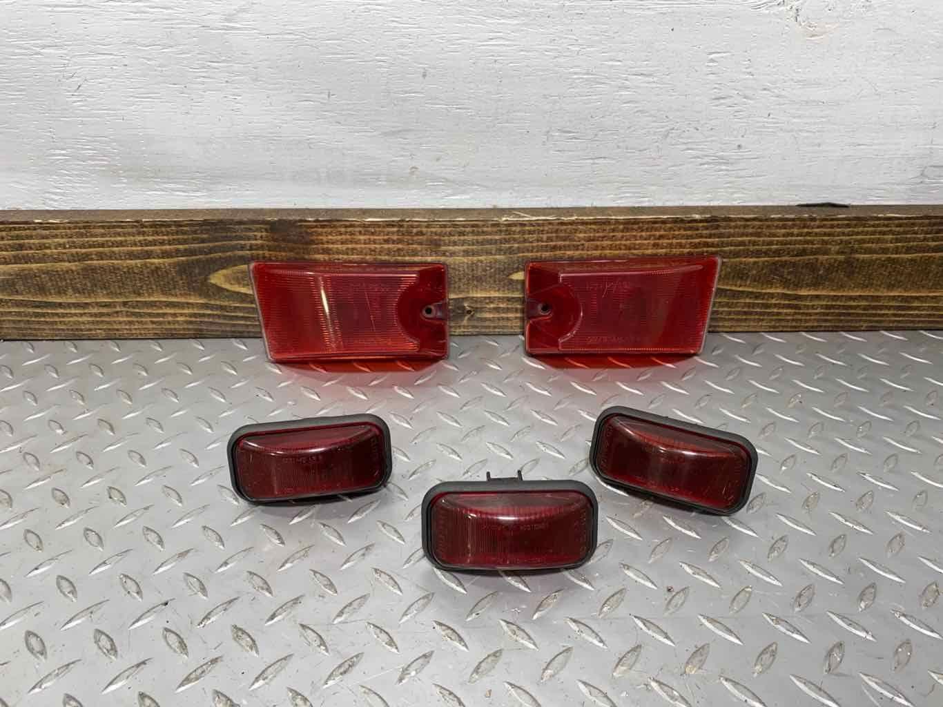 03-09 Hummer H2 OEM Rear Clearance Light Set (5 Piece) Red