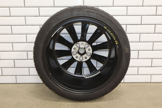 2012-2020 Tesla Model X OEM 20x9.5 Slipstream Wheel / Tire Set Powder Coated